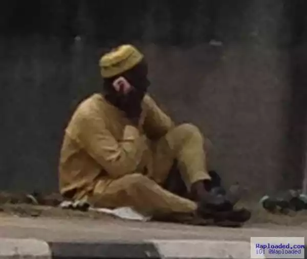 Photos: See What Beggar Was Caught Doing In Lagos 
